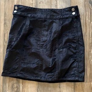 FREE PEOPLE Kimora velvet skirt